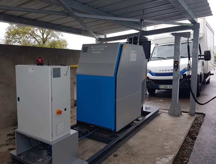 Installation et maintenance d'une station GNV BAUER pour transporteur